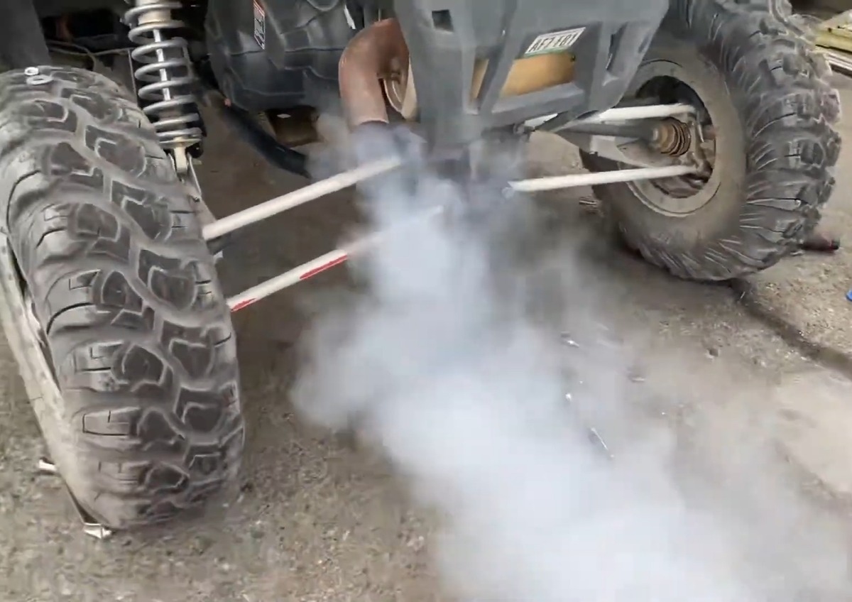 UTV White Smoke from Exhaust