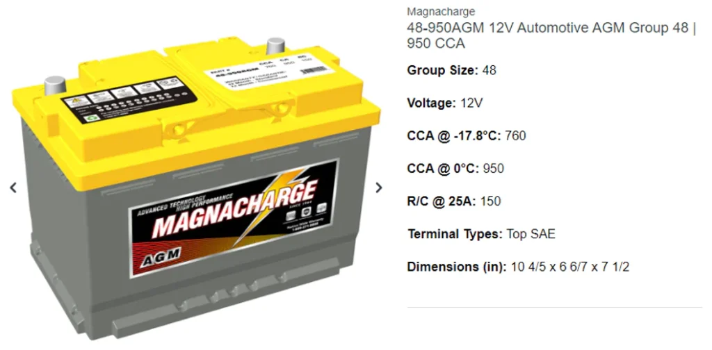 Battery Group Size Chart 94r In USA | Www.oceanproperty.co.th