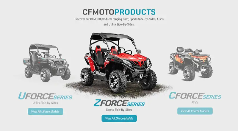 CFMOTO UTV Side by side