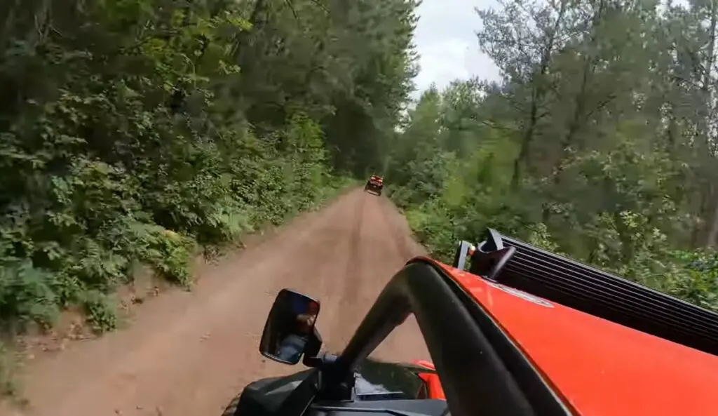 Cruising through enchanting trails on my Polaris UTV in Wisconsin