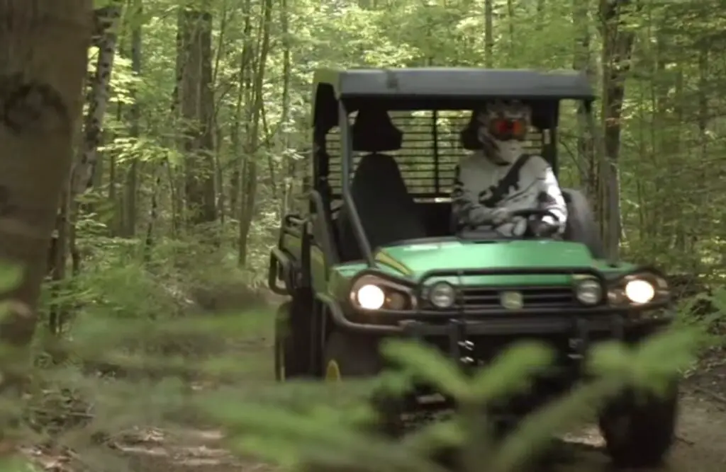 I took my John Deere gator UTV for a spin, and the wind in my hair as I cruised through nature made it a day of freedom and joy.