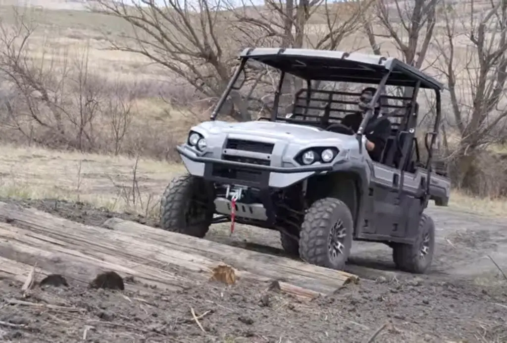 Exploring the wilderness is a breeze with my Kawasaki Mule Pro-FXT by my side. Its rugged design and powerful engine enable me to conquer any off-road trail with ease.