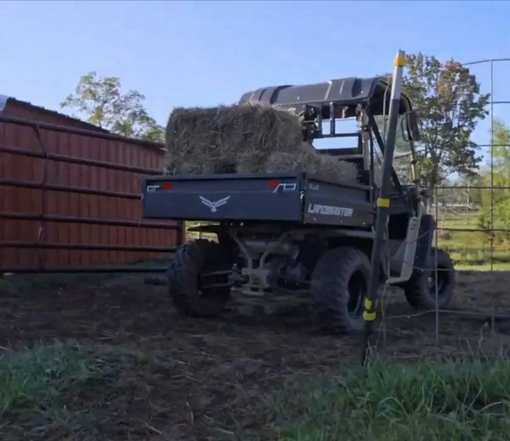 As I tended to the chores around the farm, my American Landmaster UTV became an indispensable tool, effortlessly transporting me from one task to the next, its versatility making every job more manageable.