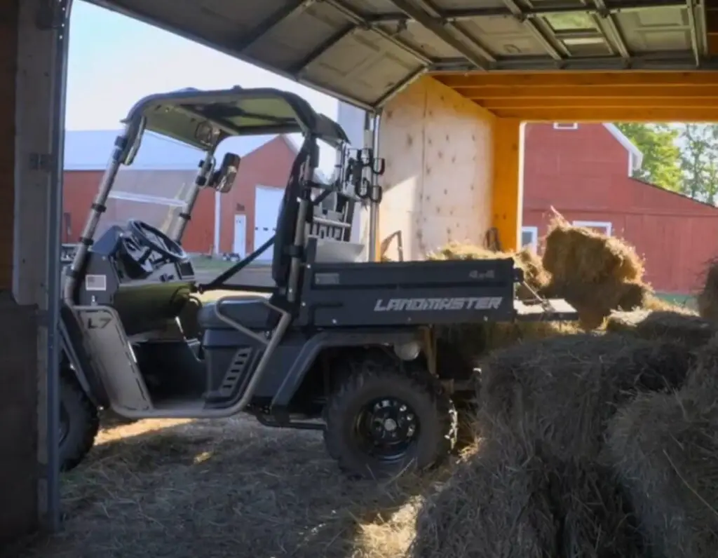 With my trusty American Landmaster UTV, I tackled the demanding tasks of farm work, hauling equipment and supplies across the sprawling fields, its durability proving essential for every job.