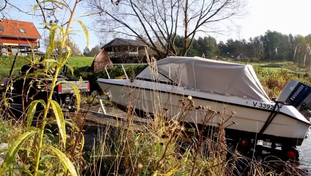 Rain or shine, my UTV never fails me when it comes to towing the boat to our favorite spot on the river.