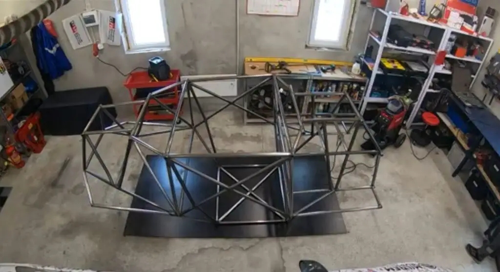 I was making UTV frame in my garage.