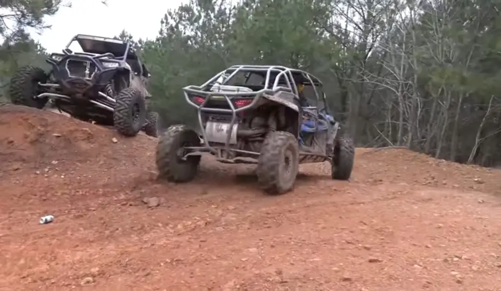 Gripping the steering wheel, I navigated the treacherous path, my heart racing with each twist and turn, determined to conquer the UTV hill climb challenge.