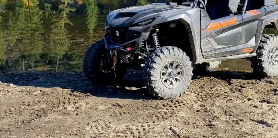 With my Yamaha RMAX4 1000 UTV and its uniform tires, I embraced the challenge of navigating through muddy trails and rocky pathways, relishing every moment of the off-road adventure.