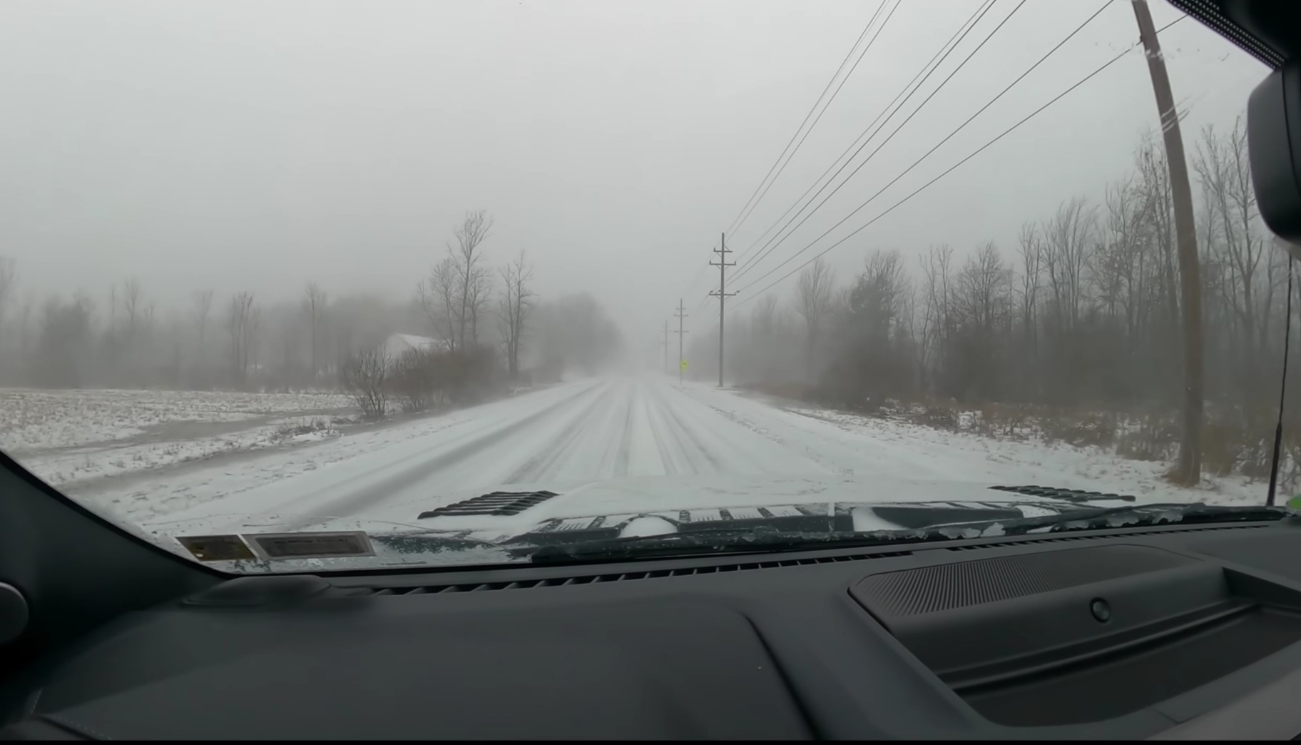 I was driving the Polaris Ranger NorthStar UTV through a snow terrain.