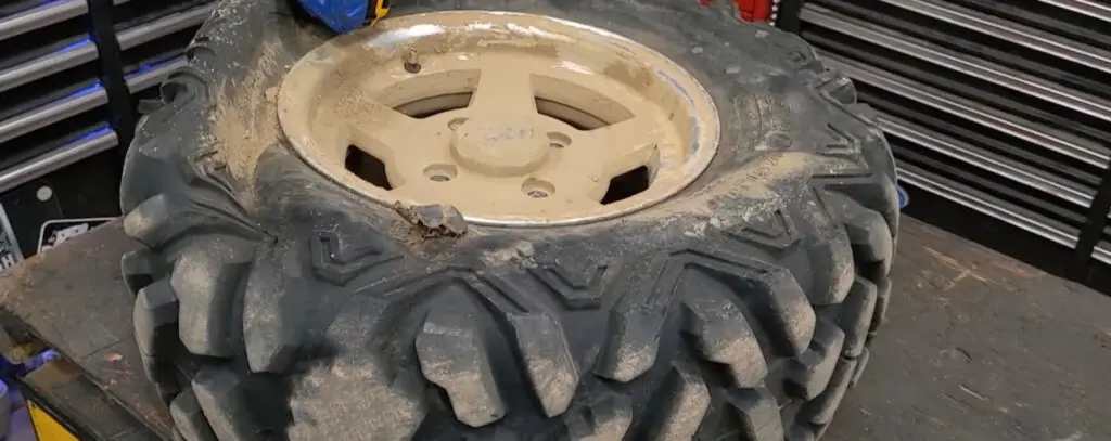 All terrain vehicle tires measure