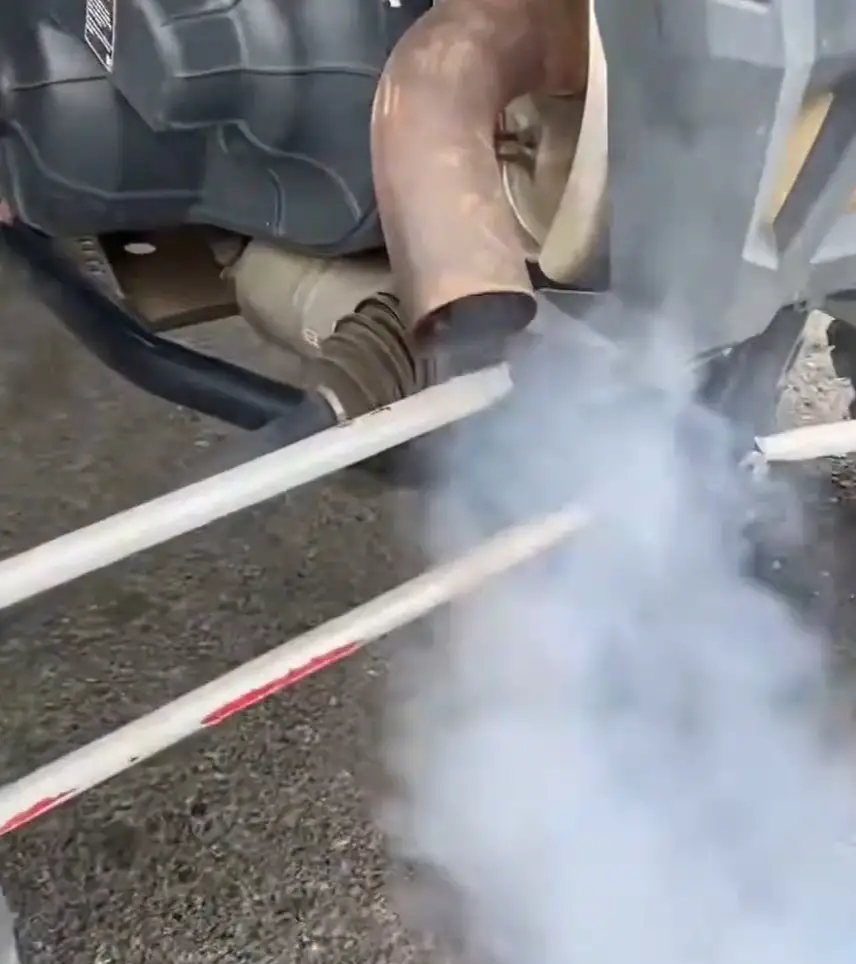 Blue smoke from muffler when reviving engine?-Why Is My UTV blowing blue smoke?