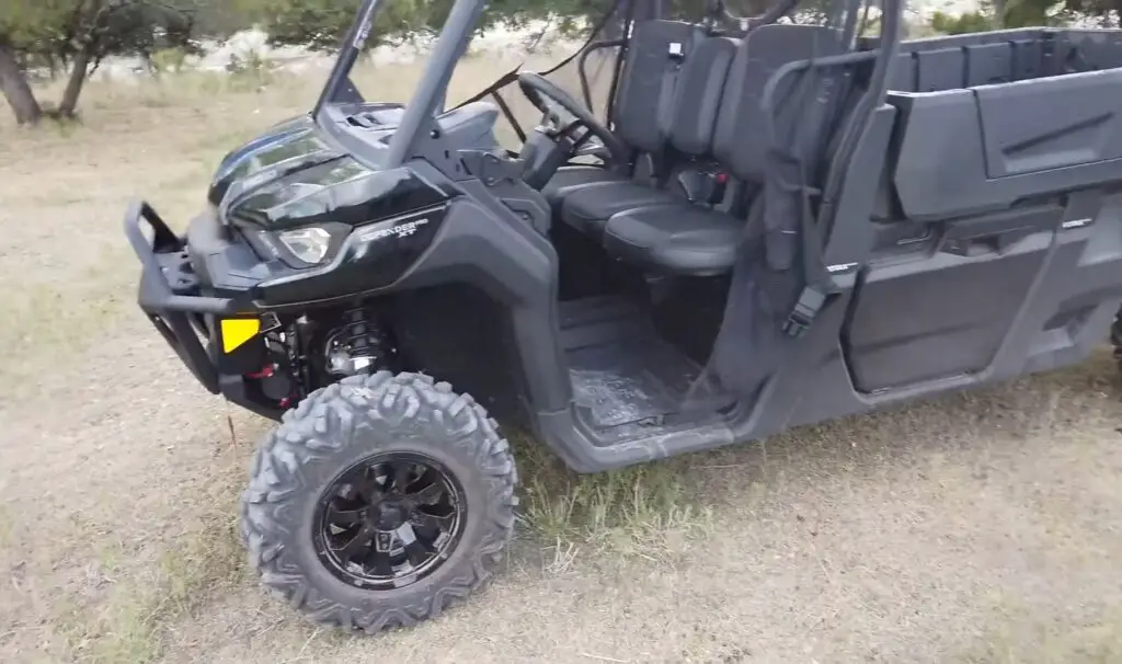 I found the Can-Am Defender Pro XT’s 82-horsepower engine perfect for my daily farm tasks.