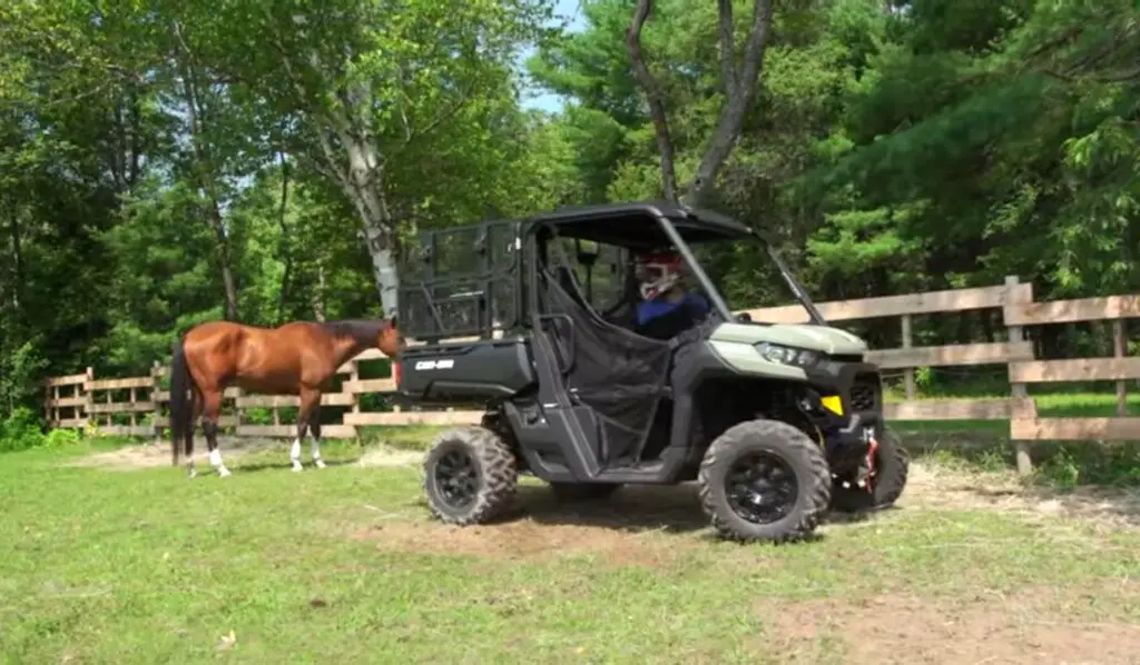 I hauled feed and supplies across the farm swiftly, making my daily chores more manageable with the Can-Am Defender.