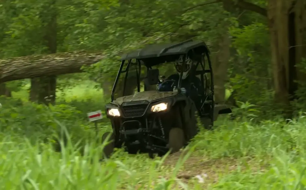 In the jungle's embrace, I relied on my Honda Pioneer 500, its sturdy frame carrying me through the untamed terrain, an intrepid explorer in search of hidden treasures.