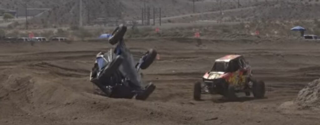 UTV side by side flipover accident 