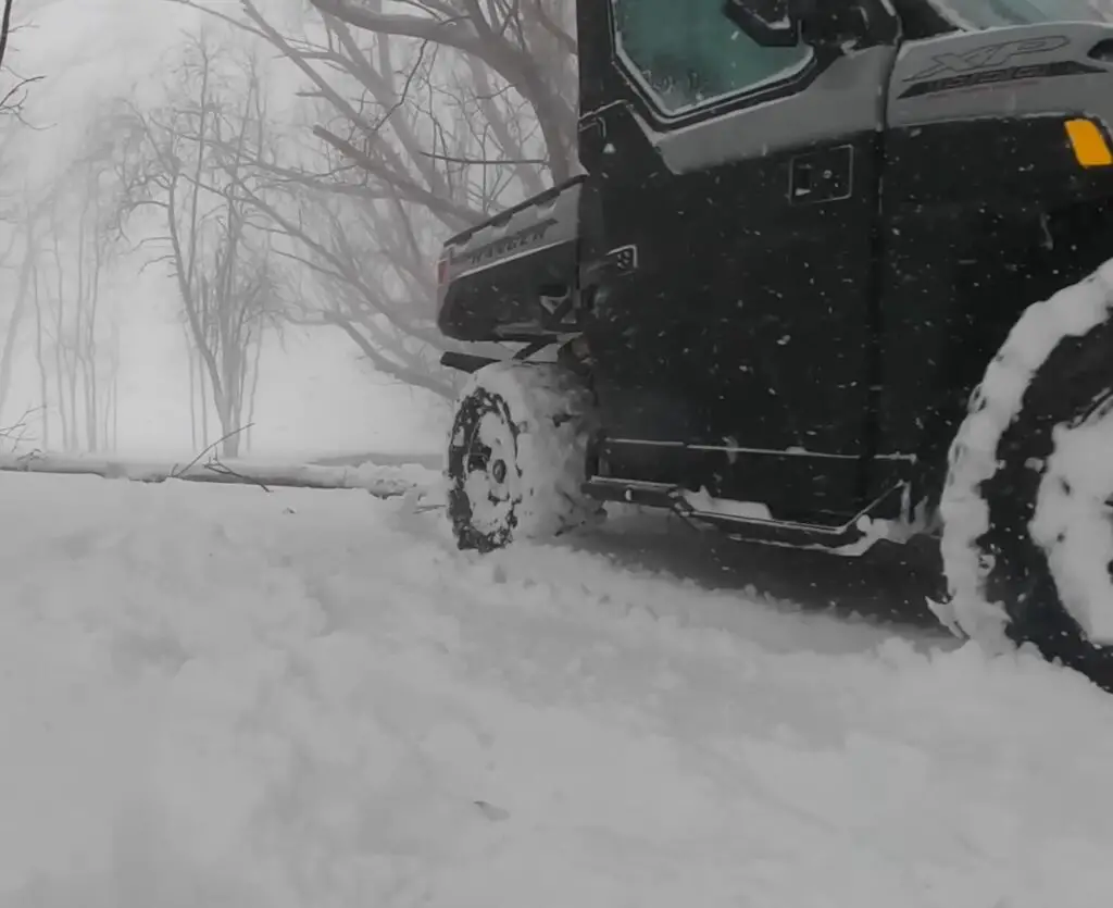 I felt a sense of adventure as I took the Polaris Ranger NorthStar on a snow-covered off-road trail.