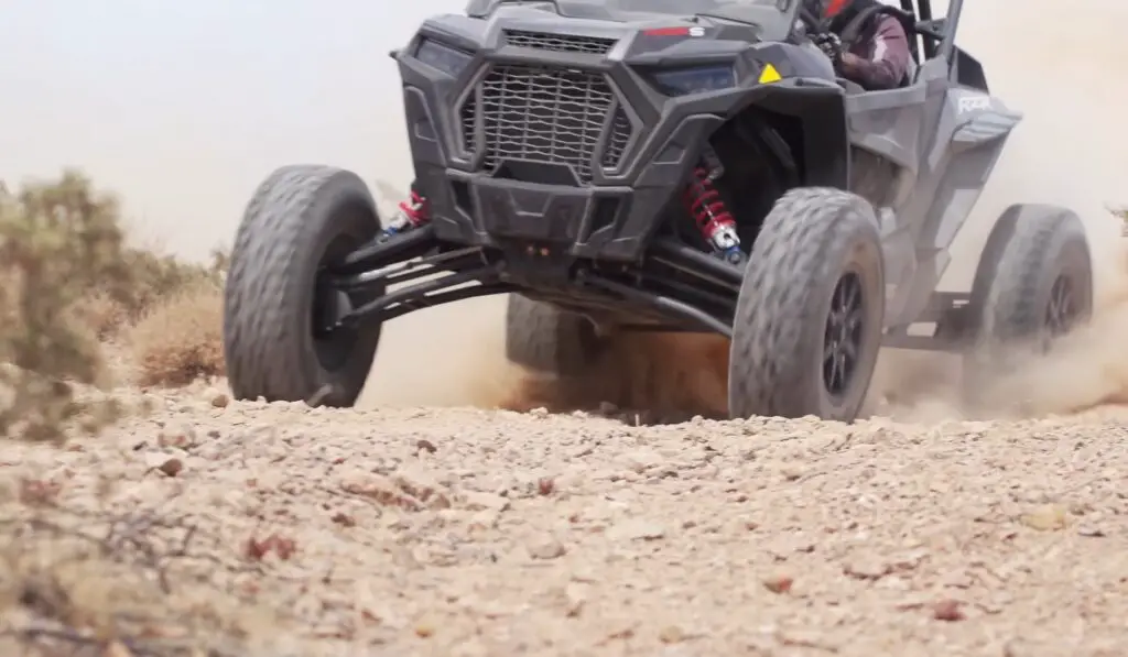 I felt unstoppable tearing through dirt mounds in my Polaris RZR Turbo S, its robust performance unmatched by any other UTV.