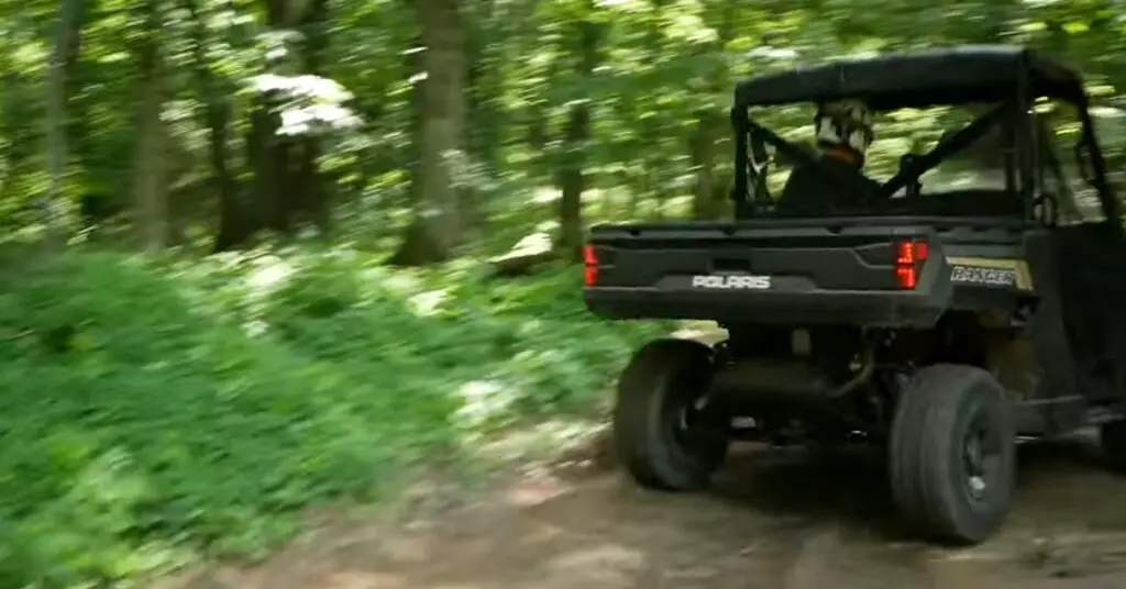 As the sun set behind the trees, I reflected on the day's trail riding adventure with my Polaris Ranger 1000.