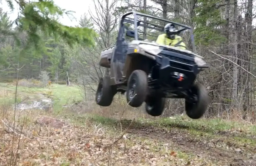 With the sun on my face, I embraced the beauty of the outdoors while riding my Polaris Ranger 1000.