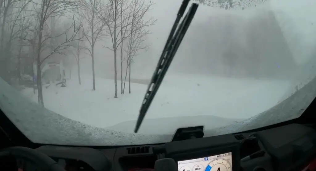 I blazed a new trail through the deep snow with my Polaris Ranger NorthStar leading the way.