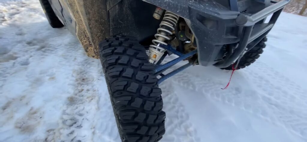 UTV snow tire pressure