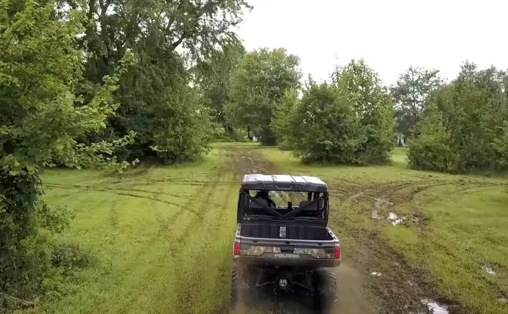 Driving through the forest in my Polaris Ranger Crew XP 1000, I felt completely at one with nature.