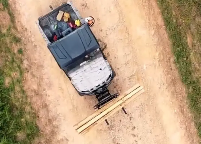 UTV side by side with loader