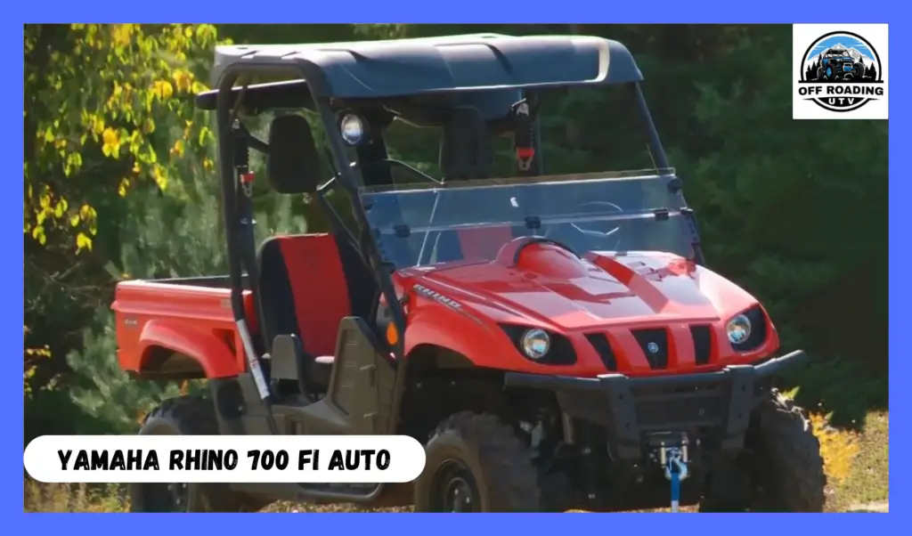 Yamaha Rhino 700 FI Auto: 4x4 Special Edition