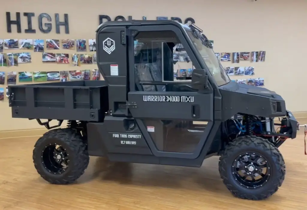 What is the top speed of the Massimo Warrior MXU 1000?