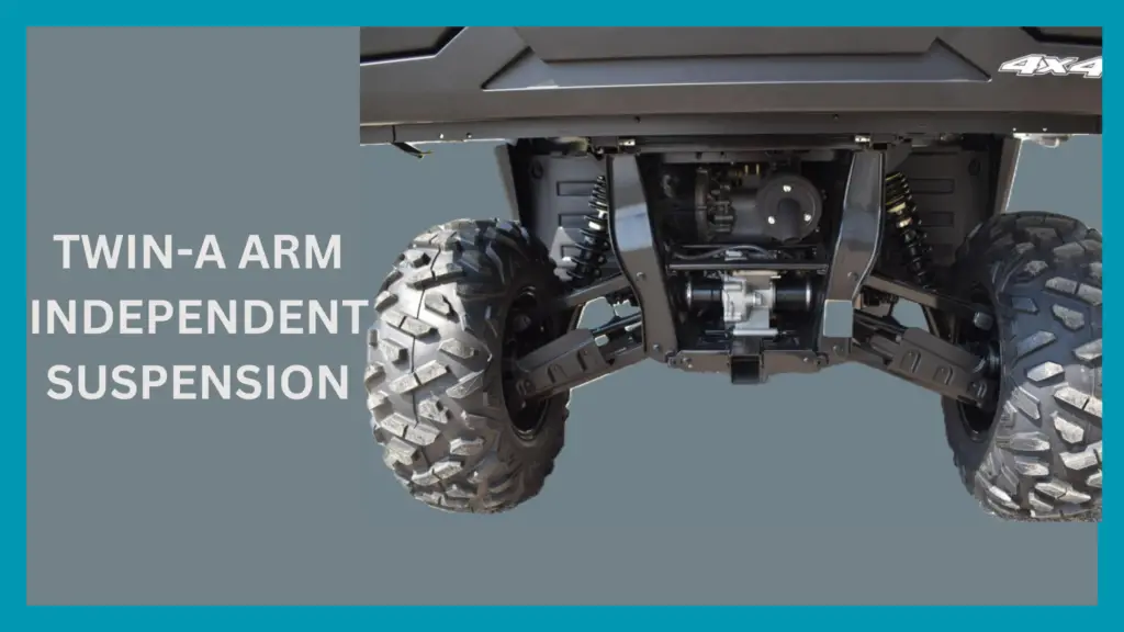 Massimo buck 450 suspension, Twin-a-arm independent suspension