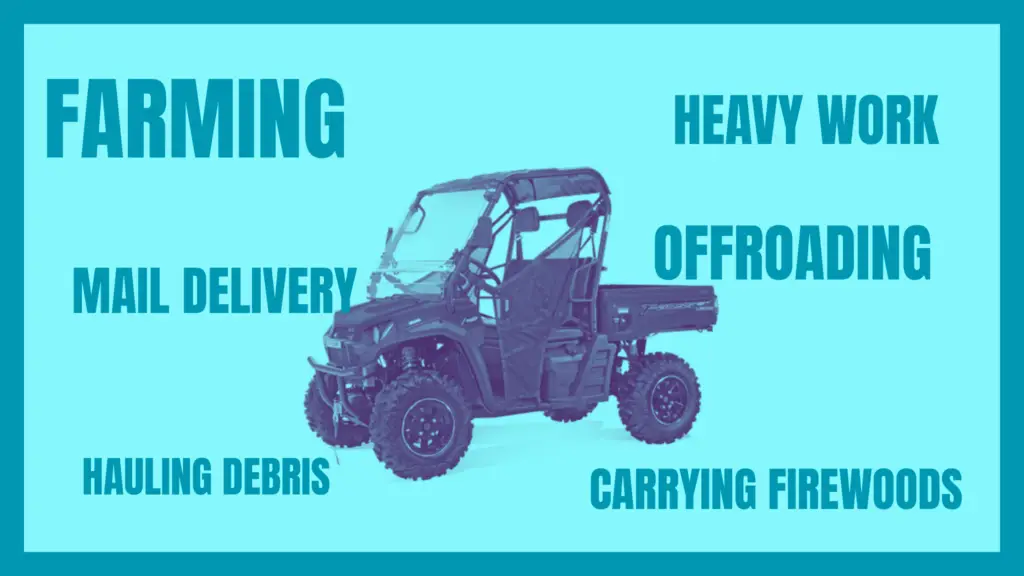 Massimo buck 410 UTV uses