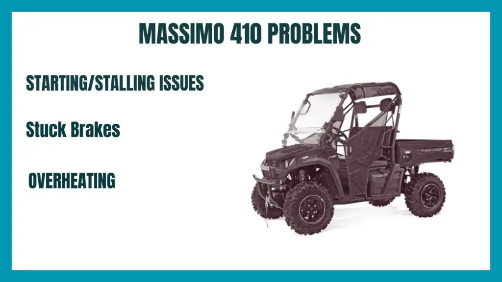 Massimo T-boss 410 UTV problems