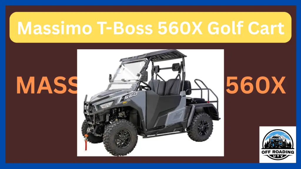 What Are the Key Features of the Massimo T-BOSS 560X Golf Cart?
